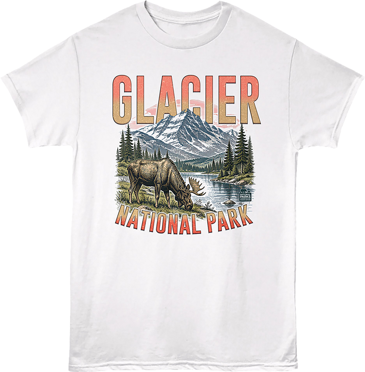 Moose Photo Glacier National Park T-Shirt