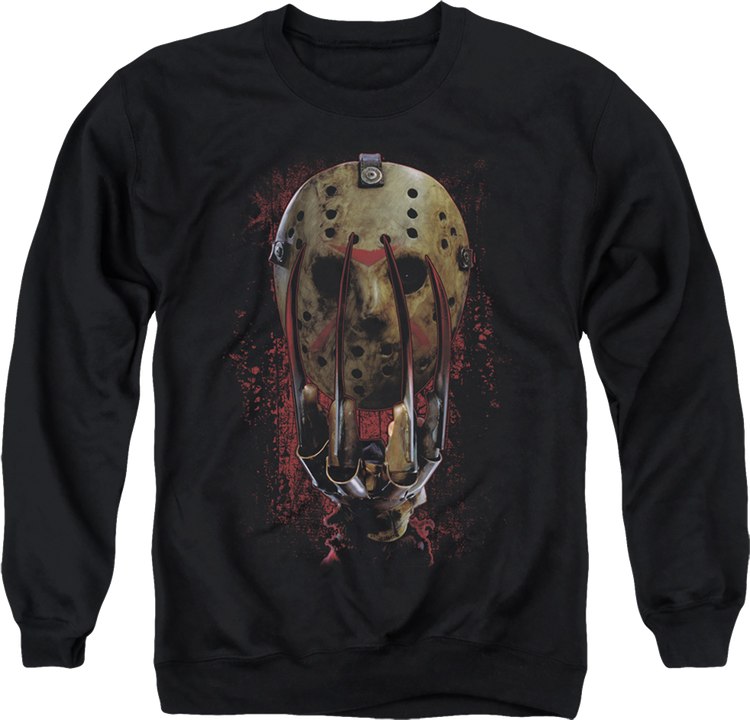 Glove And Mask Freddy vs. Jason Sweatshirt