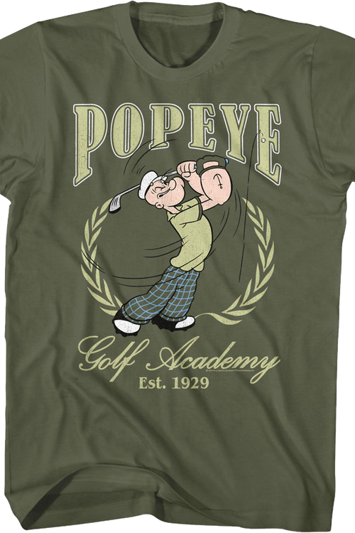 Golf Academy Est. 1929 Popeye T-Shirt