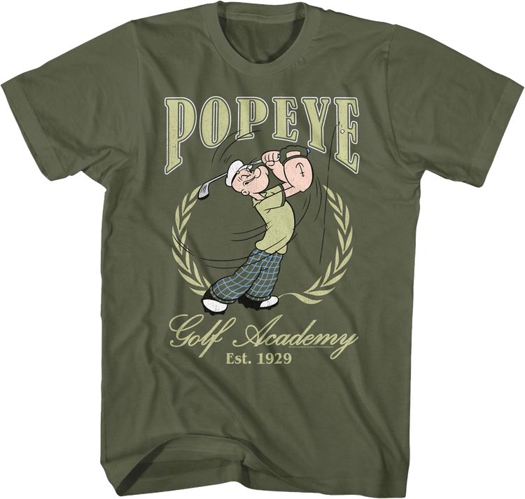 Golf Academy Est. 1929 Popeye T-Shirt