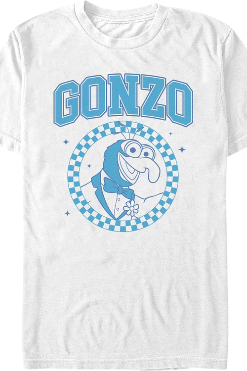 Gonzo Checkered Circle Muppets T-Shirt