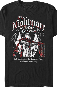 Gothic Jack Skellington Nightmare Before Christmas T-Shirt