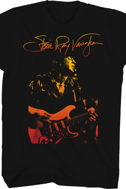 Gradient Autograph Stevie Ray Vaughan T-Shirt