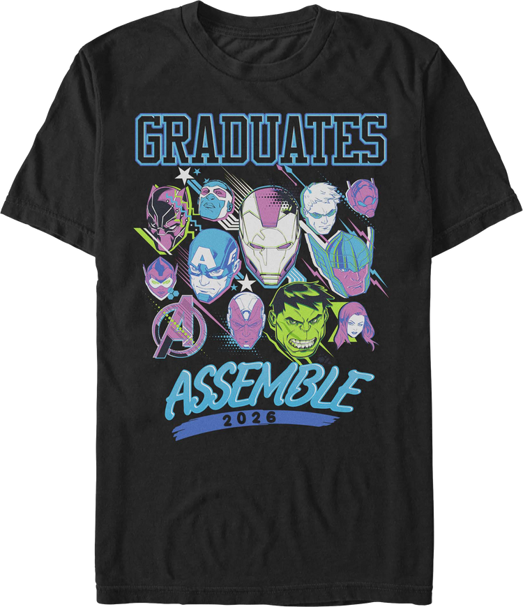 Graduates Assemble 2026 Avengers Marvel Comics T-Shirt