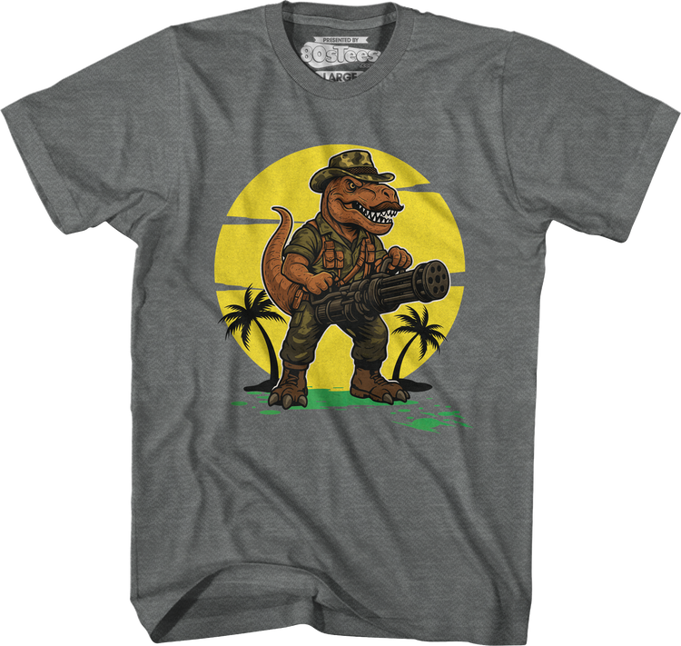 Graphite Heather Simple Sexual Tyrannosaurus T-Shirt