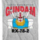 Gray Heather Earth Federation Gundam T-Shirt thumbnail