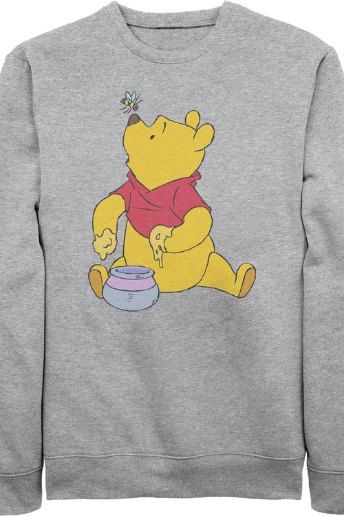Gray Honey Bee Winnie The Pooh Sweatshirt