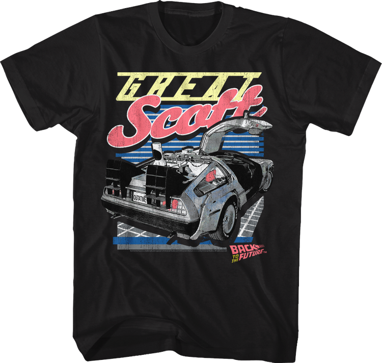 Great Scott DeLorean Back To The Future T-Shirt