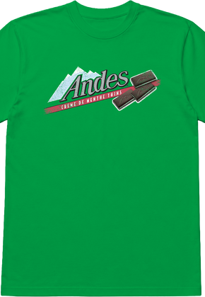Green Creme De Menthe Thins Andes Chocolate Mints T-Shirt