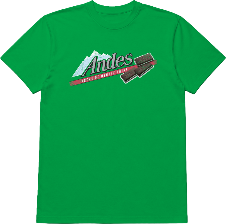 Green Creme De Menthe Thins Andes Chocolate Mints T-Shirt