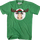 Green Moose Head With Santa Claus Hat Christmas Vacation T-Shirt