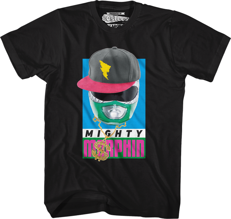 Green Ranger Bling Mighty Morphin Power Rangers T-Shirt