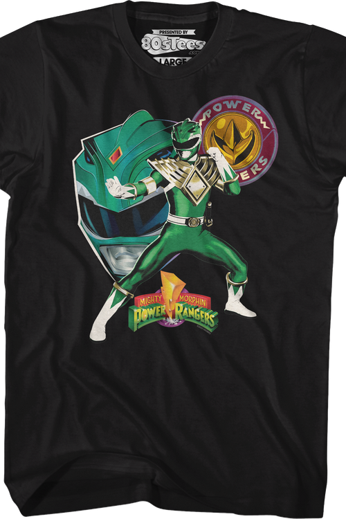 Green Ranger Profile Mighty Morphin Power Rangers T-Shirt