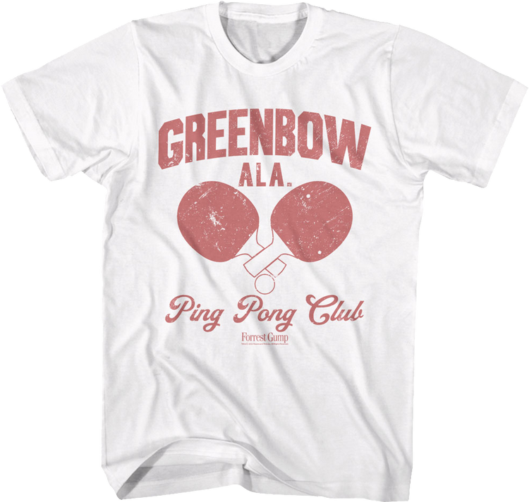 Greenbow Ping Pong Club Forrest Gump T-Shirt