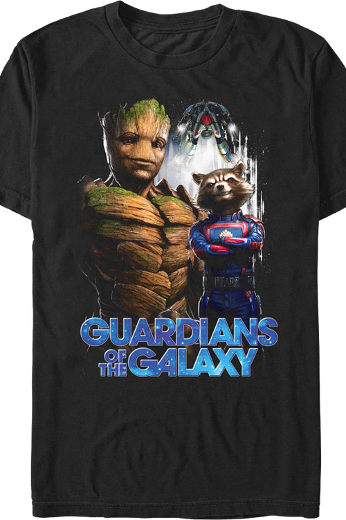 Groot Rocket Collage Guardians Of The Galaxy T-Shirt