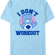 Grumpy Bear I Don't Workout Care Bears T-Shirt thumbnail