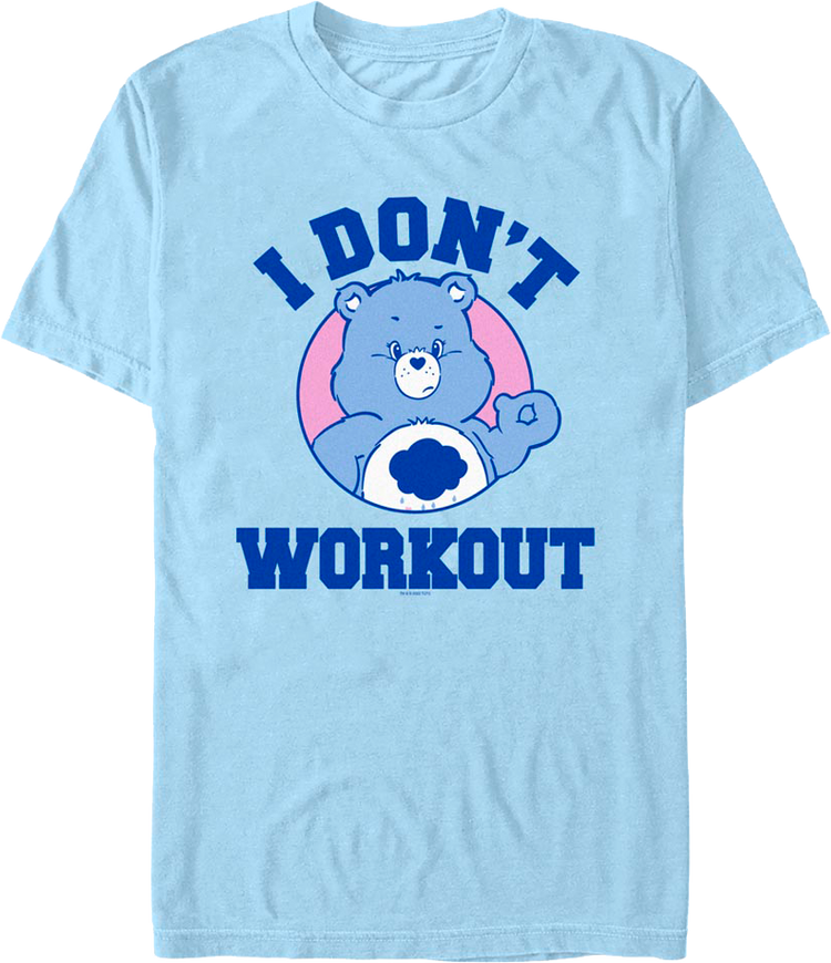 Grumpy Bear I Don't Workout Care Bears T-Shirt