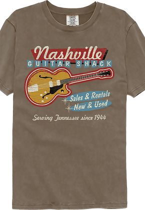 Guitar Shack Nashville Tennessee Comfort Colors Brand T-Shirt