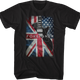Guitar Wrapped In Flags Foreigner T-Shirt thumbnail