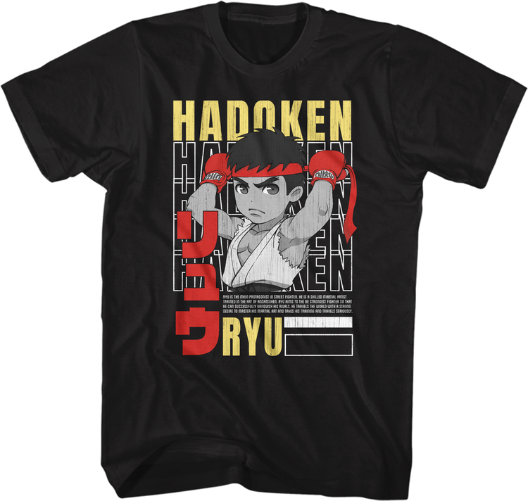 Hadoken Ryu Street Fighter T-Shirt