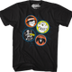 Halloween Stickers Scratch N Sniff T-Shirt thumbnail