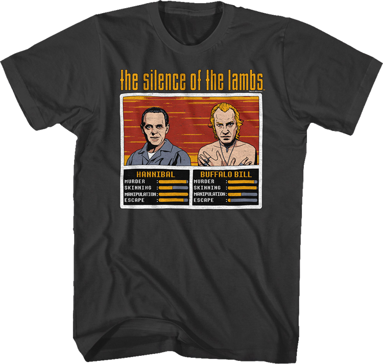 Hannibal And Buffalo Bill Video Game Silence Of The Lambs T-Shirt