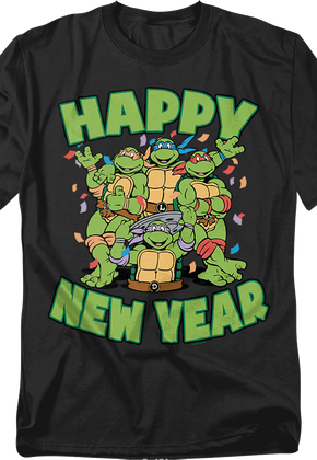 Happy New Year Teenage Mutant Ninja Turtles T-Shirt