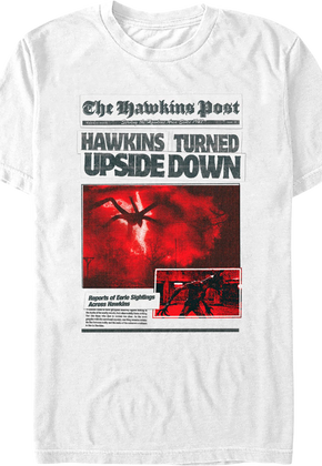 Hawkins Turned Upside Down Stranger Things T-Shirt