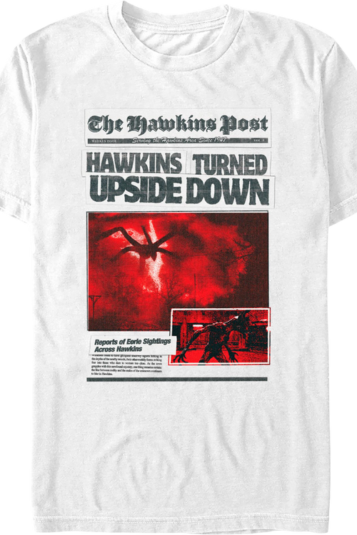 Hawkins Turned Upside Down Stranger Things T-Shirt