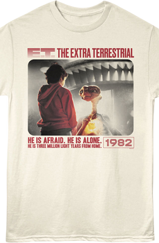 He Is Afraid E.T. The Extra-Terrestrial T-Shirt