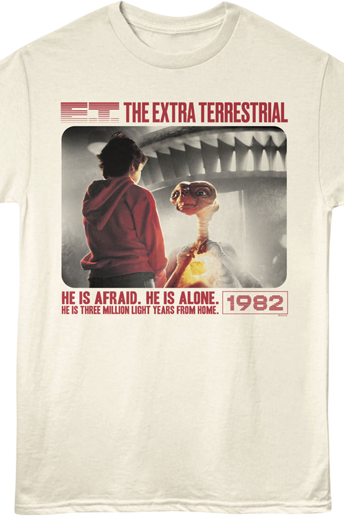 He Is Afraid E.T. The Extra-Terrestrial T-Shirt