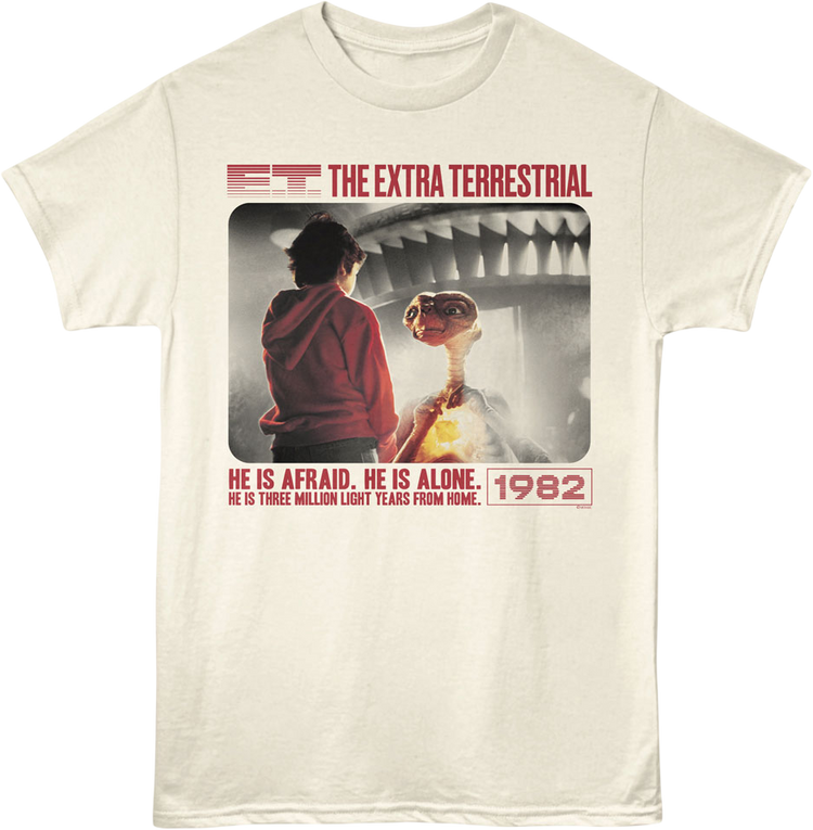 He Is Afraid E.T. The Extra-Terrestrial T-Shirt