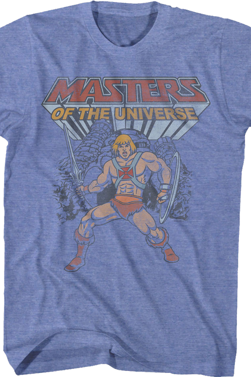 He-Man Castle Grayskull Hero Pose Masters of the Universe T-Shirt