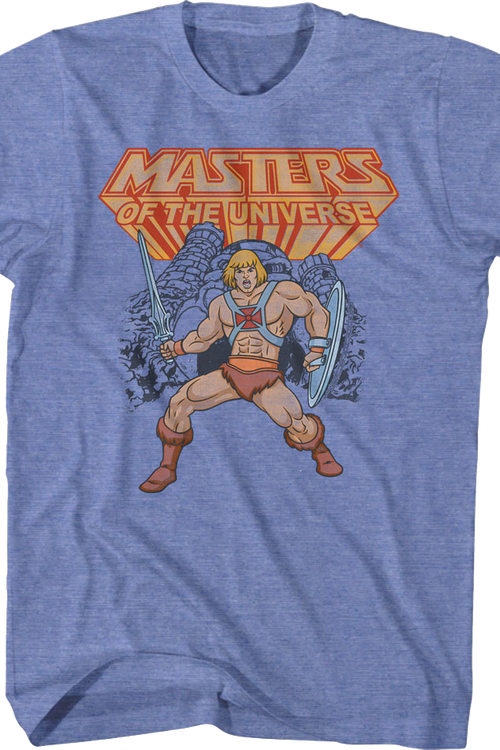 He-Man Castle Grayskull Power Pose Masters of the Universe T-Shirt