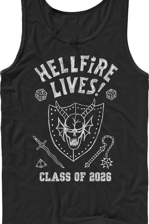 Hellfire Lives Class Of 2026 Stranger Things Tank Top