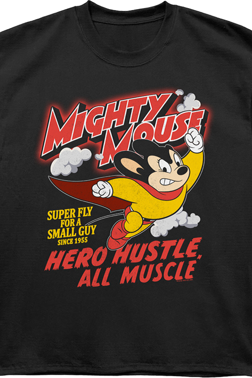 Hero Hustle All Muscle Mighty Mouse Oversized T-Shirt