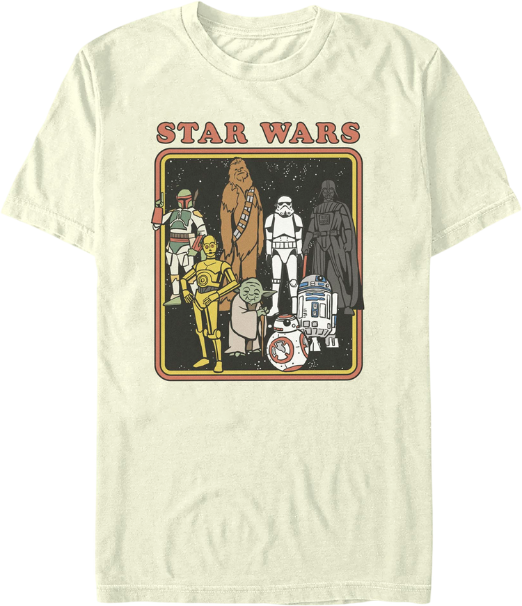 Heroes And Villains Retro Frame Star Wars T-Shirt