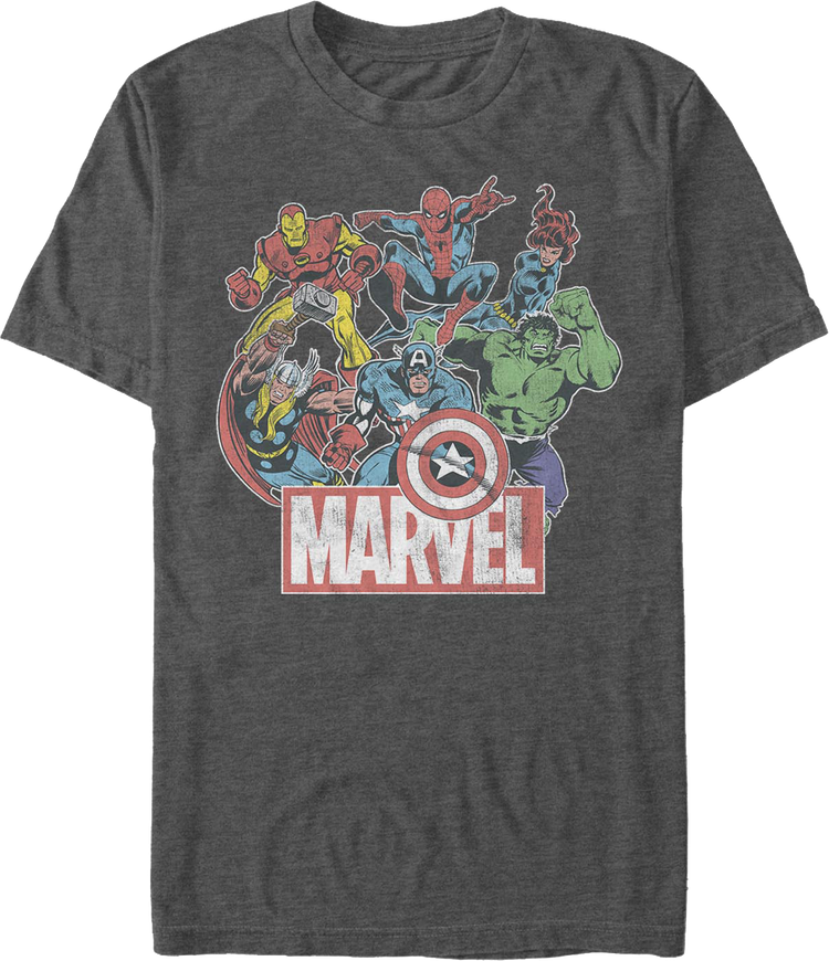 Heroes Assemble Marvel Comics T-Shirt