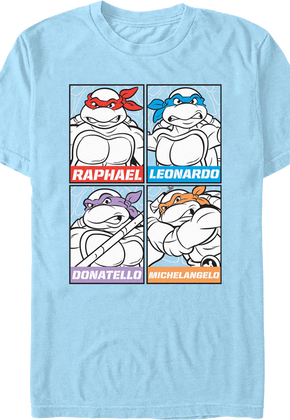 Heroes In A Half Shell Panels Teenage Mutant Ninja Turtles T-Shirt