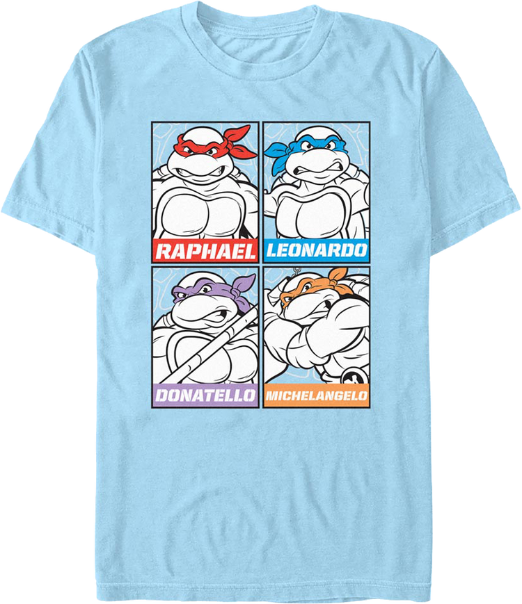 Heroes In A Half Shell Panels Teenage Mutant Ninja Turtles T-Shirt