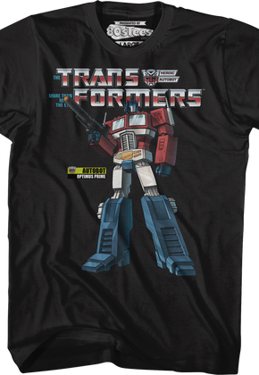 Heroic Autobot Optimus Prime Transformers T-Shirt