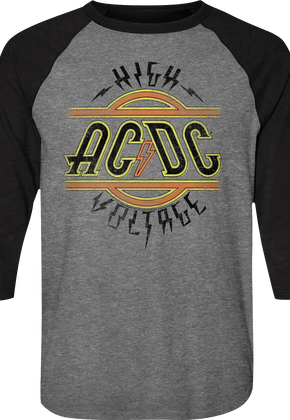 High Voltage ACDC Raglan Baseball Shirt