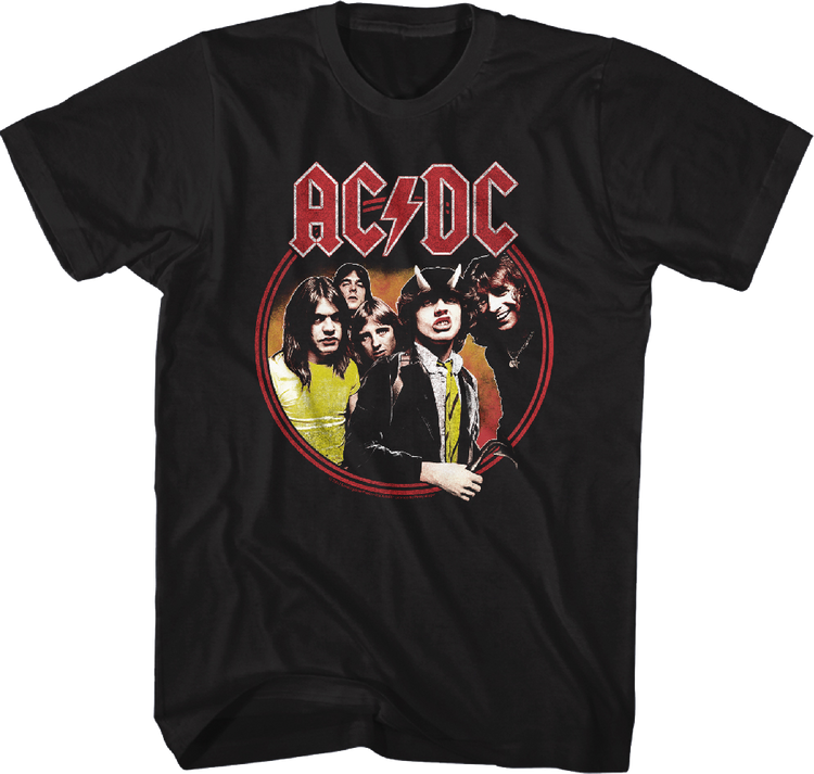 Highway To Hell Circle ACDC T-Shirt