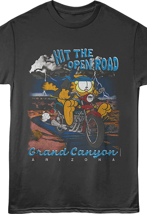 Hit The Open Road Grand Canyon Garfield T-Shirt