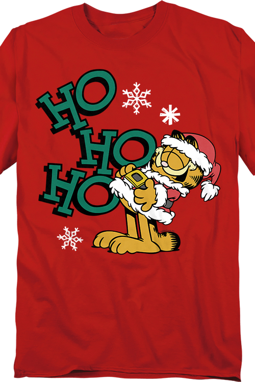 Ho Ho Ho Santa Garfield T-Shirt