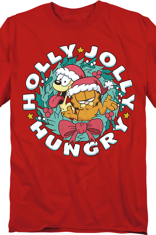 Holly Jolly Hungry Garfield T-Shirt