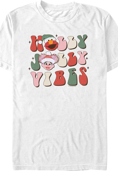 Holly Jolly Vibes Sesame Street T-Shirt