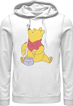 White Honey Bee Winnie The Pooh Hoodie