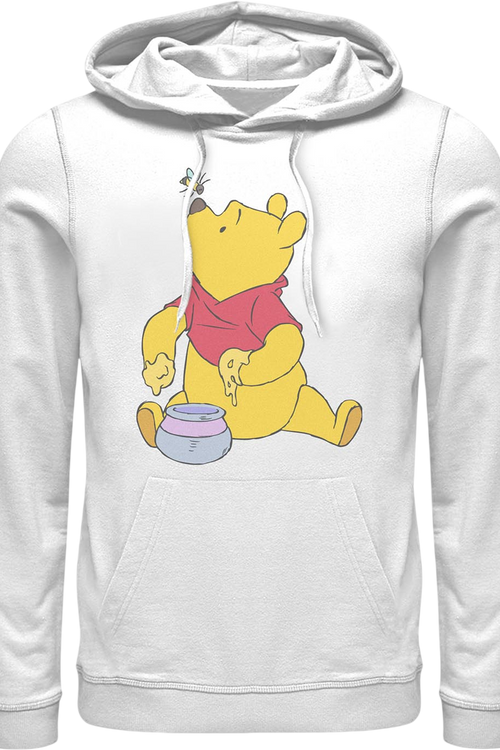 White Honey Bee Winnie The Pooh Hoodie