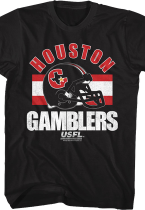 Houston Gamblers Helmet USFL T-Shirt